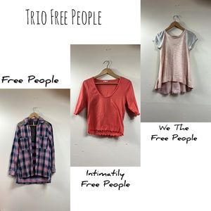 Free People trio Size XS,L,XS